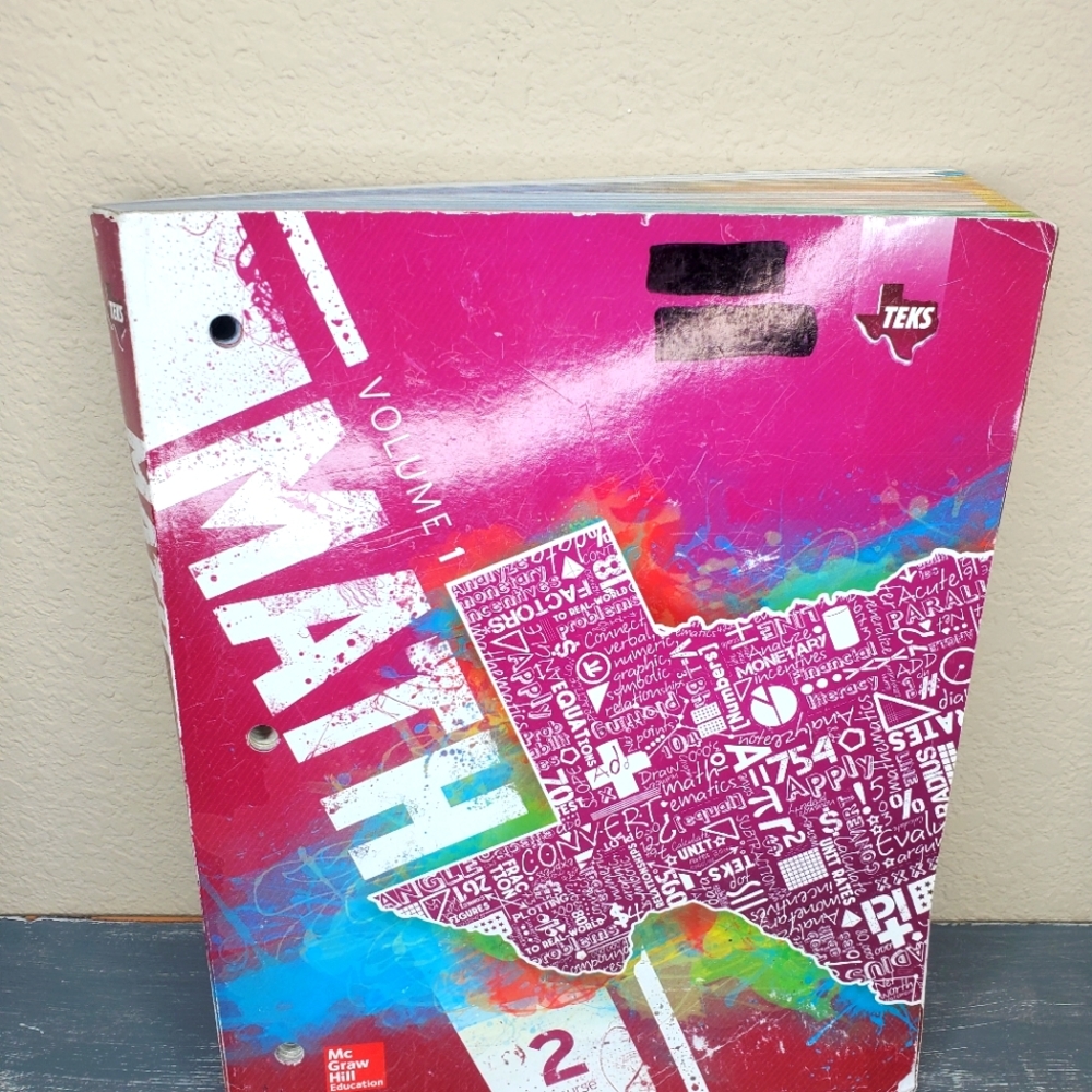 Texas Math TEKS Course 2 Volume 1‎  Book by McGraw-Hill Education Workbook